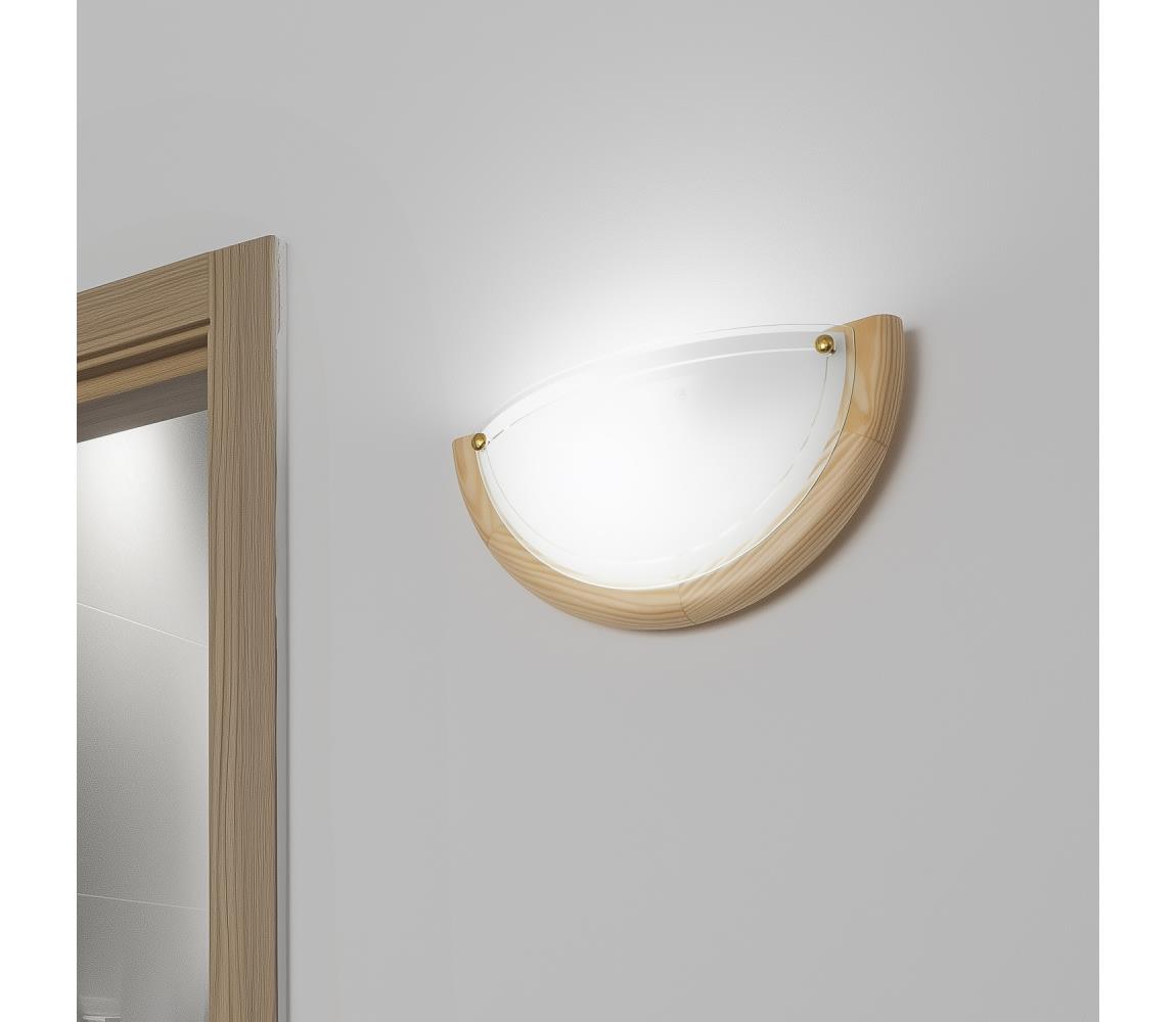 Brilagi - Nástenné svietidlo ORBIS 1xE27/60W/230V 30 cm borovica 63047