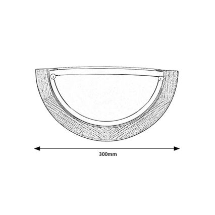 Brilagi - Nástenné svietidlo ORBIS 1xE27/60W/230V 30 cm borovica