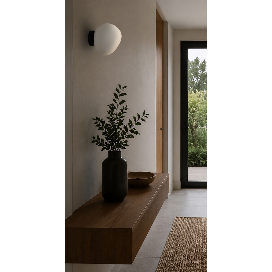 BRILAGI - Nástenné svietidlo PEBBLES 1xE27/40W/230V priemer 20 cm čierna