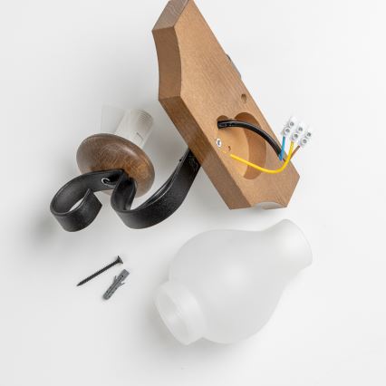 Brilagi - Nástenné svietidlo QUEEN 1xE14/40W/230V buk/orech