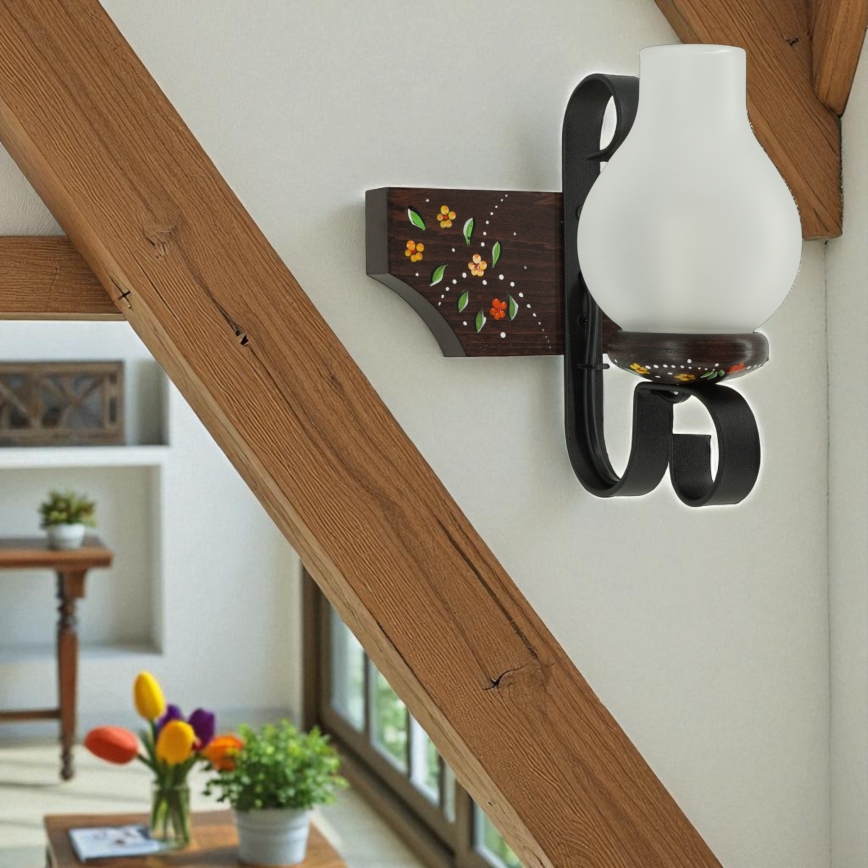 Brilagi - Nástenné svietidlo QUEEN 1xE14/40W/230V buk/wenge