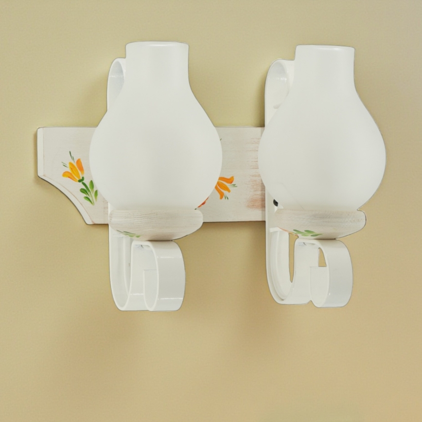 Brilagi - Nástenné svietidlo QUEEN 2xE14/40W/230V buk/krémová