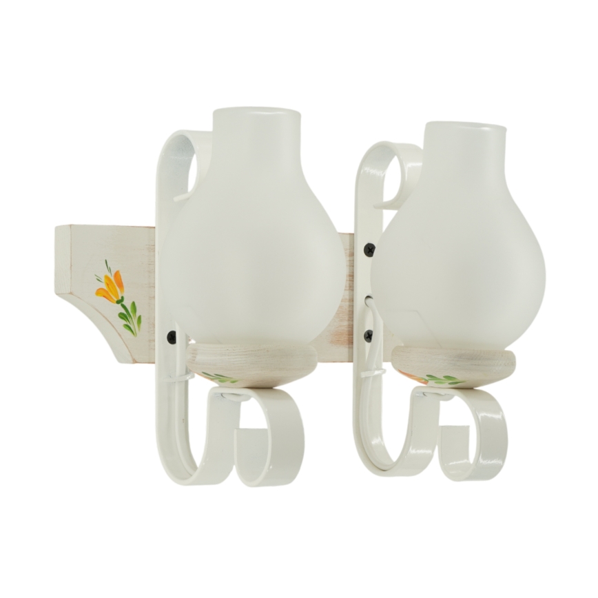 Brilagi - Nástenné svietidlo QUEEN 2xE14/40W/230V buk/krémová