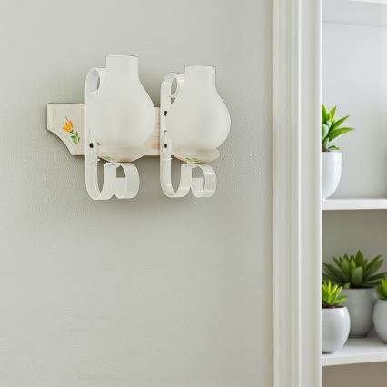 Brilagi - Nástenné svietidlo QUEEN 2xE14/40W/230V buk/krémová