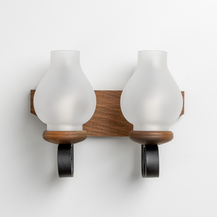 Brilagi - Nástenné svietidlo QUEEN 2xE14/40W/230V buk/orech