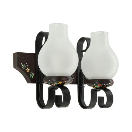 Brilagi - Nástenné svietidlo QUEEN 2xE14/40W/230V buk/wenge