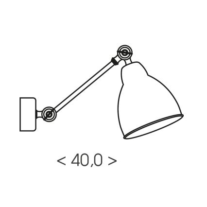 Brilagi - Nástenné svietidlo QUILL 1xE27/40W/230V 40 cm béžové