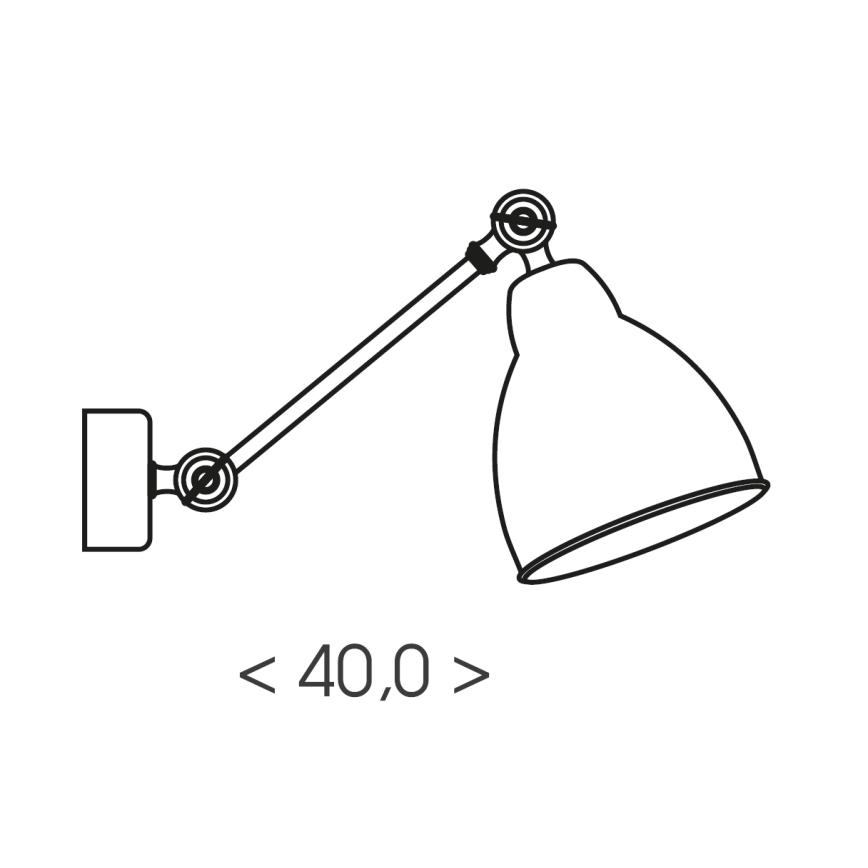 Brilagi - Nástenné svietidlo QUILL 1xE27/40W/230V 40 cm béžové