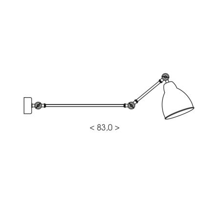 Brilagi - Nástenné svietidlo QUILL 1xE27/40W/230V 83 cm béžové