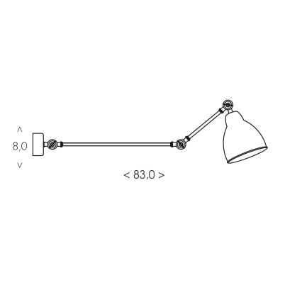 BRILAGI - Nástenné svietidlo QUILL 1xE27/40W/230V 83 cm biela
