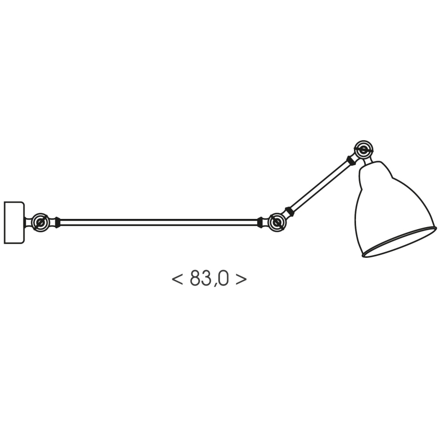 Brilagi - Nástenné svietidlo QUILL 1xE27/40W/230V 83 cm biela