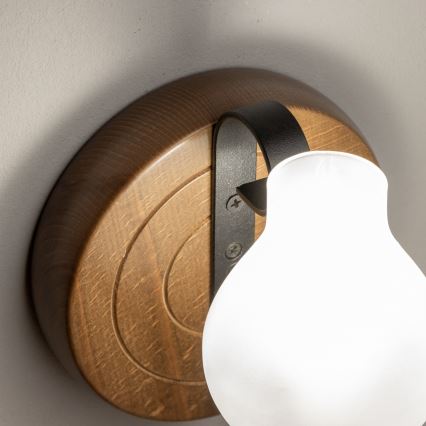 Brilagi - Nástenné svietidlo ROATA APLICA 1xE14/40W/230V buk/orech