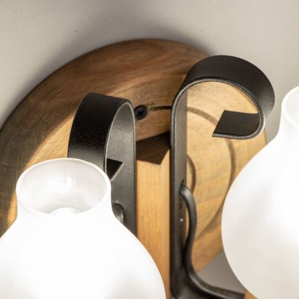 Brilagi - Nástenné svietidlo ROATA APLICA 2xE14/40W/230V buk