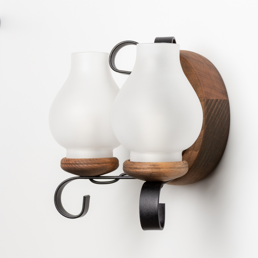 Brilagi - Nástenné svietidlo ROATA APLICA 2xE14/40W/230V buk