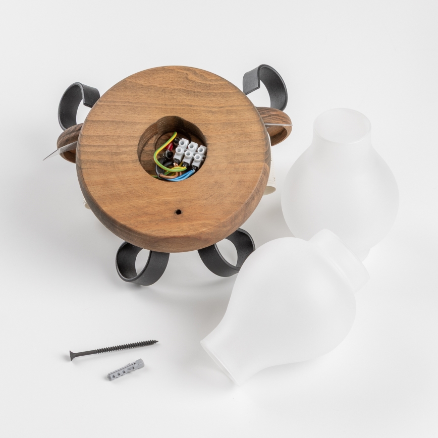 Brilagi - Nástenné svietidlo ROATA APLICA 2xE14/40W/230V buk