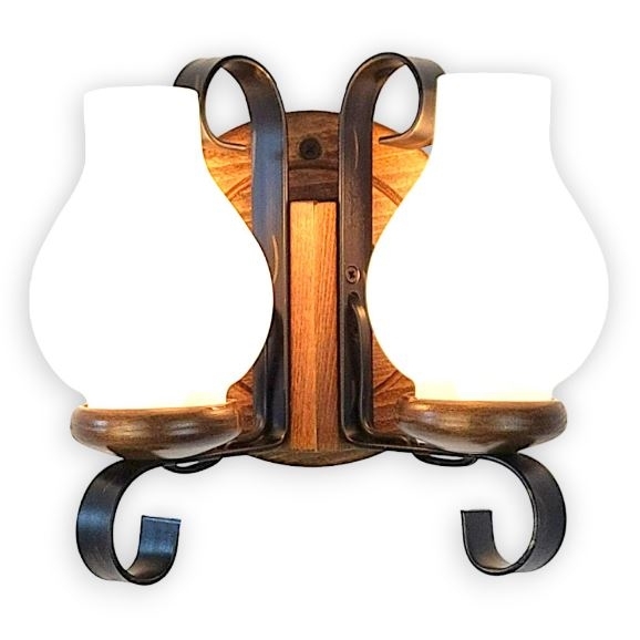 Brilagi - Nástenné svietidlo ROATA APLICA 2xE14/40W/230V buk/orech