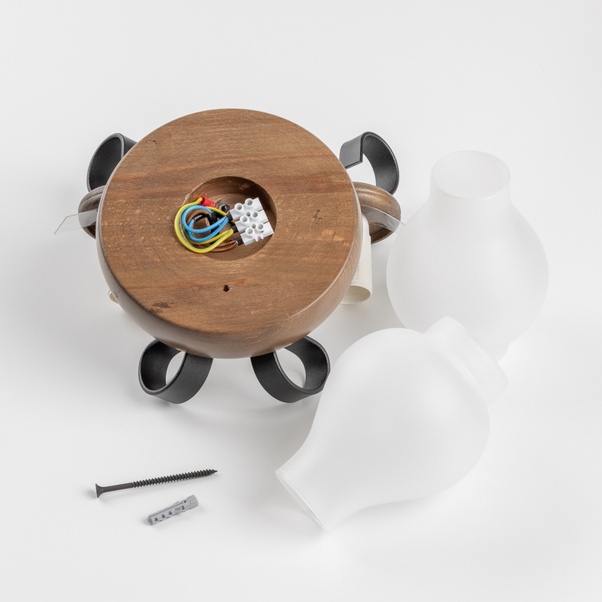 Brilagi - Nástenné svietidlo ROATA APLICA 2xE14/40W/230V buk/orech