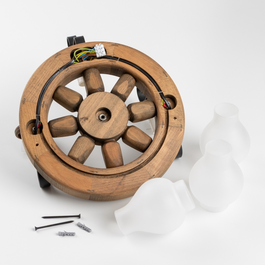 Brilagi - Nástenné svietidlo ROATA APLICA 3xE14/40W/230V buk