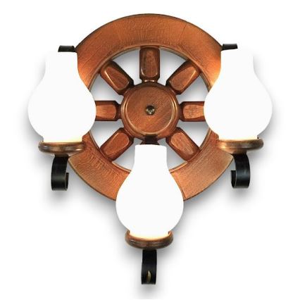 Brilagi - Nástenné svietidlo ROATA APLICA 3xE14/40W/230V buk/orech