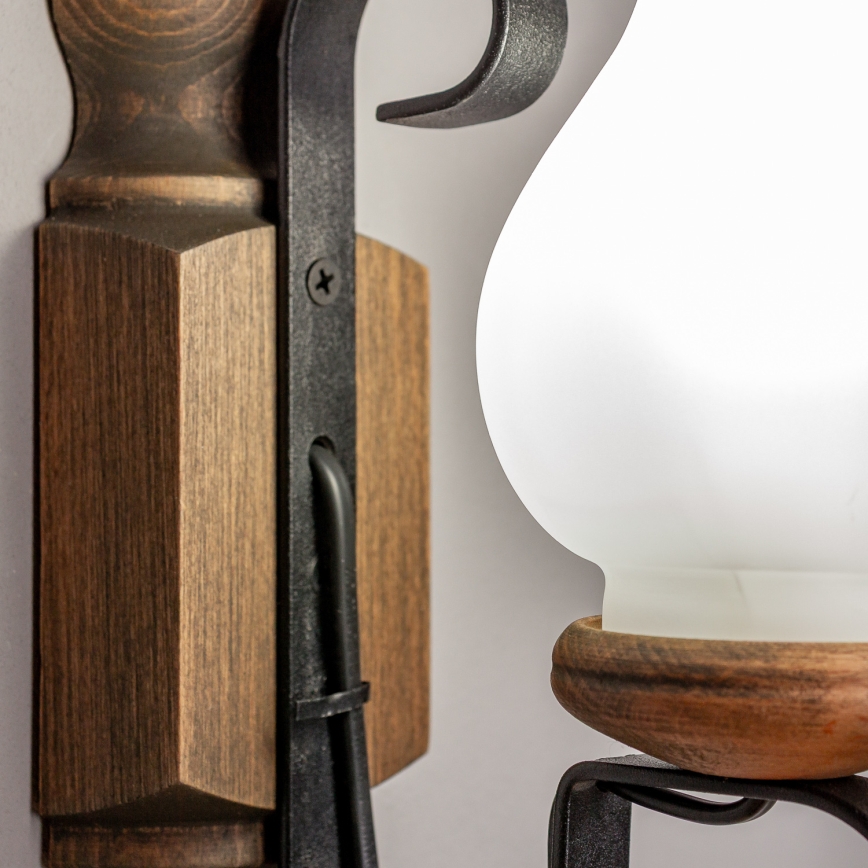 Brilagi - Nástenné svietidlo RUSTIC 1xE14/40W/230V buk