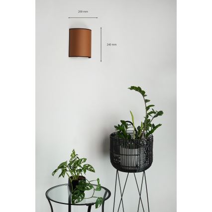Brilagi - Nástenné svietidlo SEMI 1xE27/15W/230V hnedá