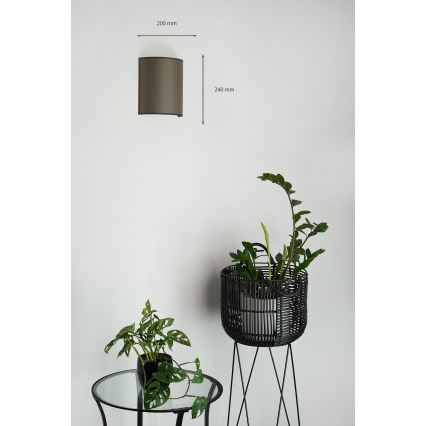 Brilagi - Nástenné svietidlo SEMI 1xE27/15W/230V hnedá
