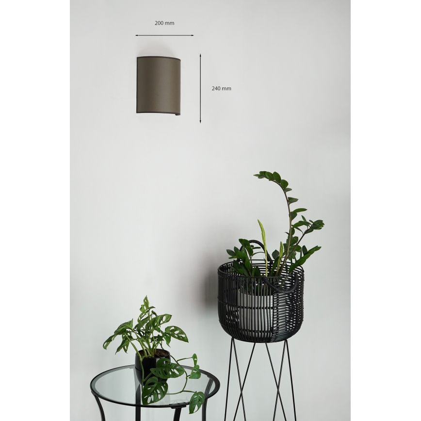 Brilagi - Nástenné svietidlo SEMI 1xE27/15W/230V hnedá