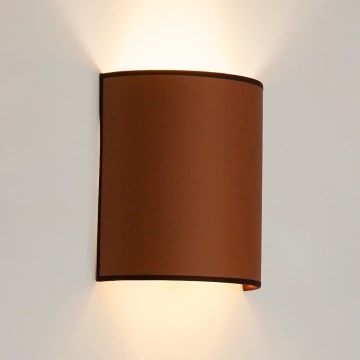 Brilagi - Nástenné svietidlo SEMI 1xE27/15W/230V pr. 20 cm hnedá