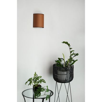 Brilagi - Nástenné svietidlo SEMI 1xE27/15W/230V pr. 20 cm hnedá