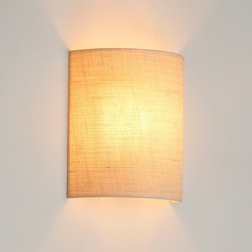 Brilagi - Nástenné svietidlo SEMI 1xE27/15W/230V pr. 20 cm krémová