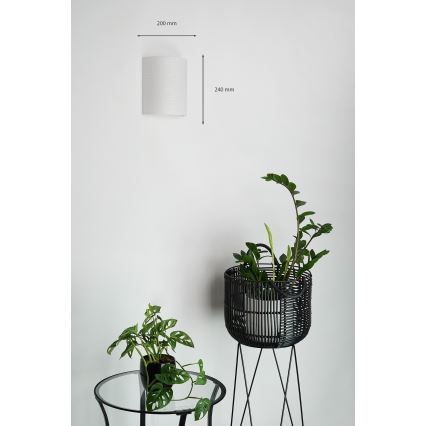 Brilagi - Nástenné svietidlo SEMI 1xE27/15W/230V pr. 20 cm svetlošedá