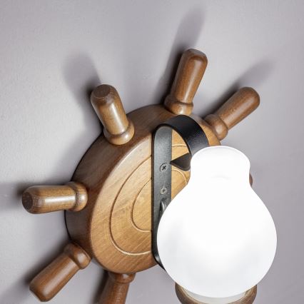 Brilagi - Nástenné svietidlo TIMONA 1xE14/40W/230V buk/orech