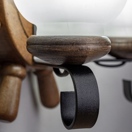 Brilagi - Nástenné svietidlo TIMONA 2xE14/40W/230V buk/orech