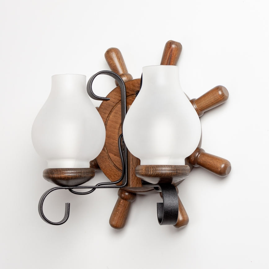 Brilagi - Nástenné svietidlo TIMONA 2xE14/40W/230V buk/orech