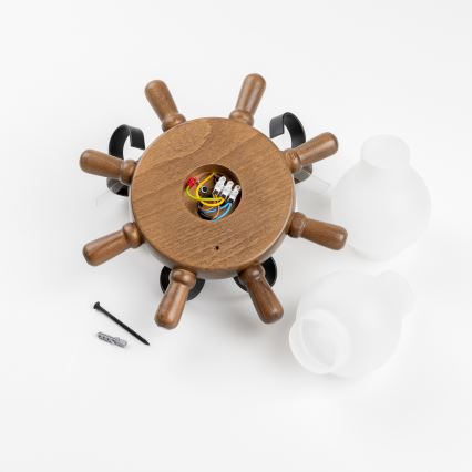 Brilagi - Nástenné svietidlo TIMONA 2xE14/40W/230V buk/orech