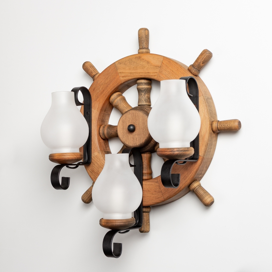 Brilagi - Nástenné svietidlo TIMONA 3xE14/40W/230V buk