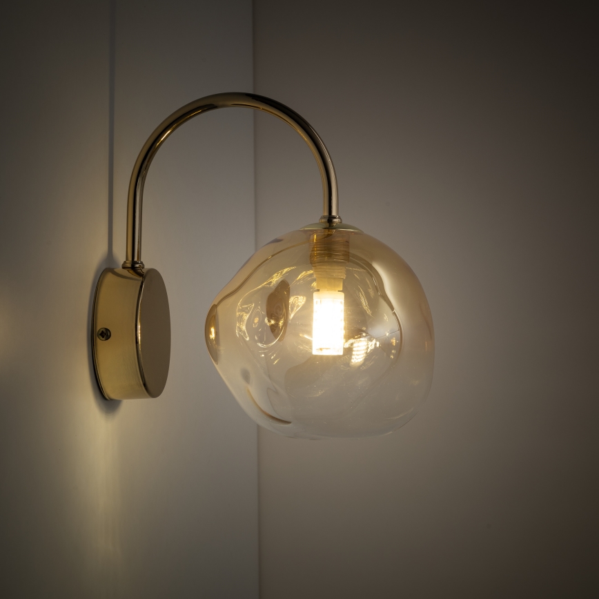 Brilagi - Nástenné svietidlo VULCANO 1xG9/8W/230V zlaté/dymovo-béžové