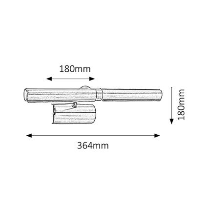 Brilagi - Obrazové svietidlo DANAE 2xE14/40W/230V matný chróm