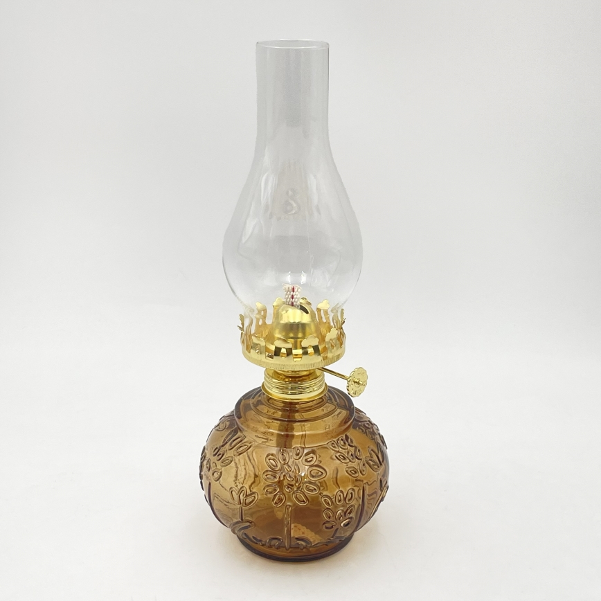Brilagi - oranžová petrolejová lampa MERLIN