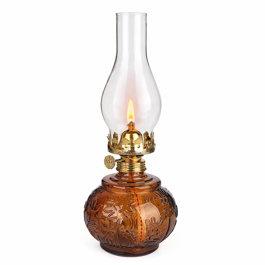 Brilagi - oranžová petrolejová lampa MERLIN