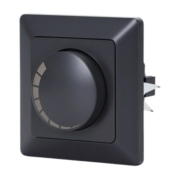 BRILAGI - Otočný stmievač s rámčekom 110W/230V čierny