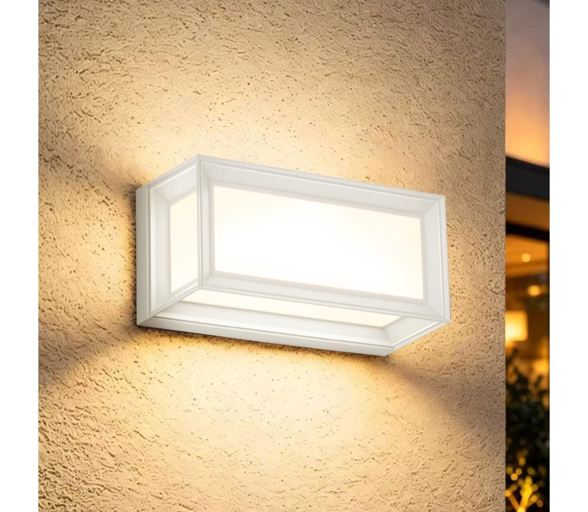 Brilagi - PARKER LED vonkajšie nástenné svietidlo s pohybovým senzorom LED/12W/230V biele IP44 BRI885