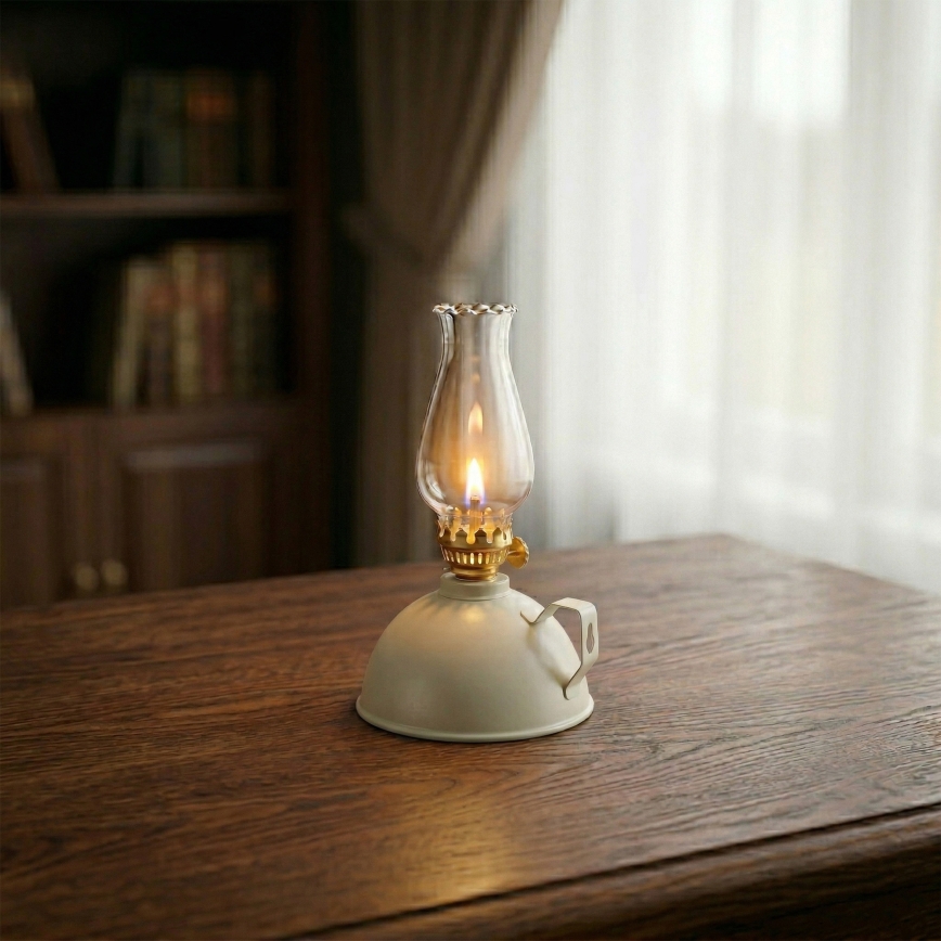 Brilagi - Petrolejová lampa MERLIN biela