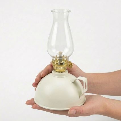 Brilagi - Petrolejová lampa MERLIN biela