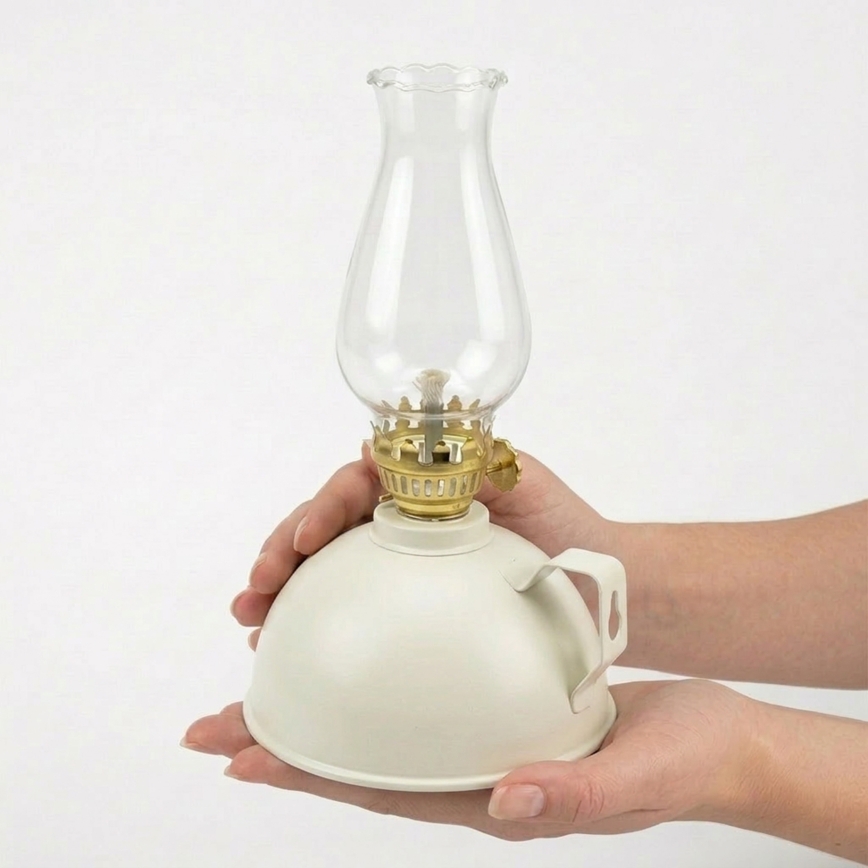Brilagi - Petrolejová lampa MERLIN biela