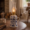 BRILAGI - Petrolejová lampa MERLIN biela/modrá