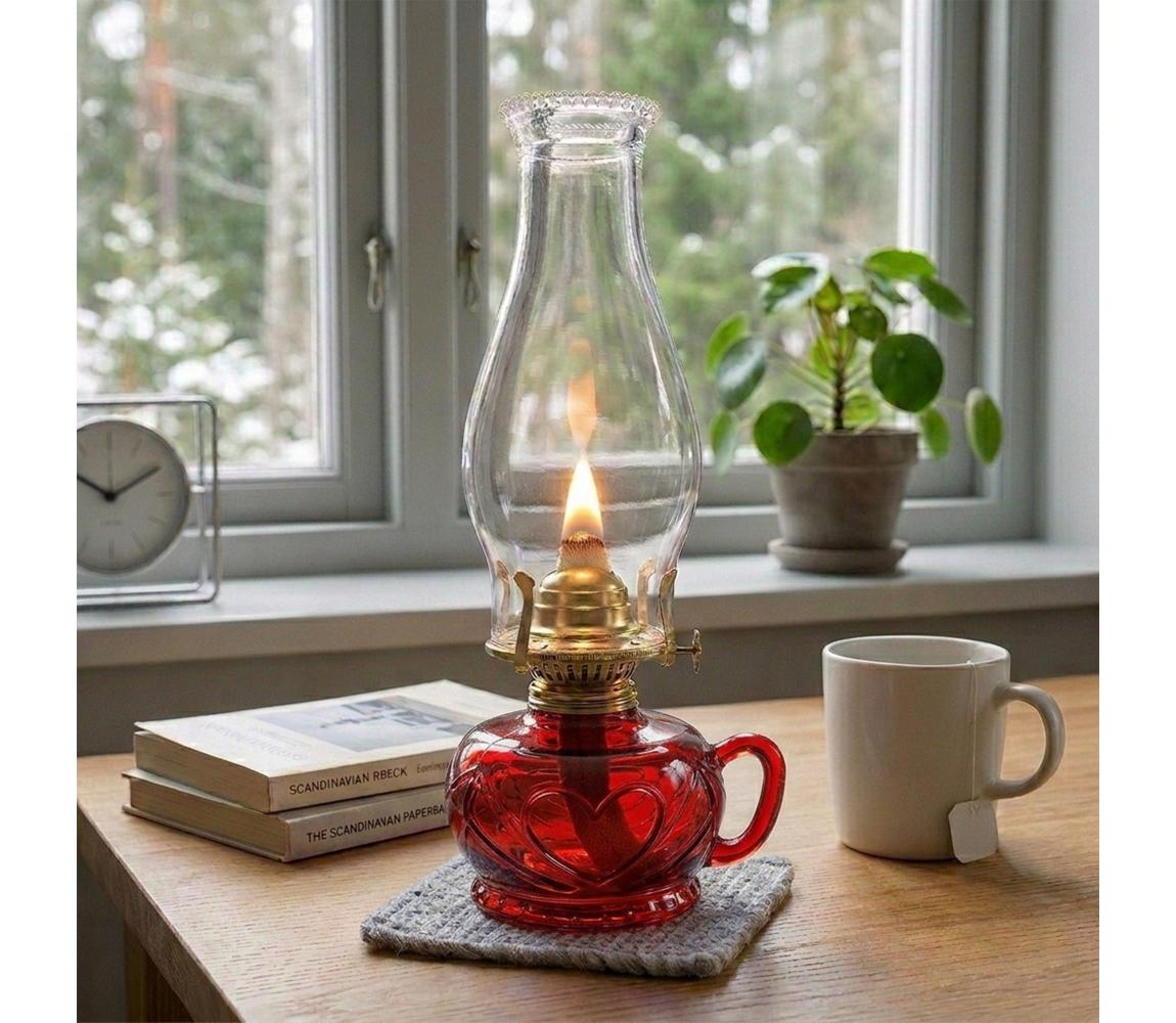 Brilagi - Petrolejová lampa MERLIN červená 8590828169338