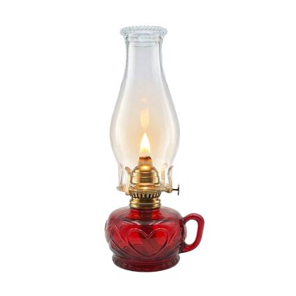 Brilagi - Petrolejová lampa MERLIN červená