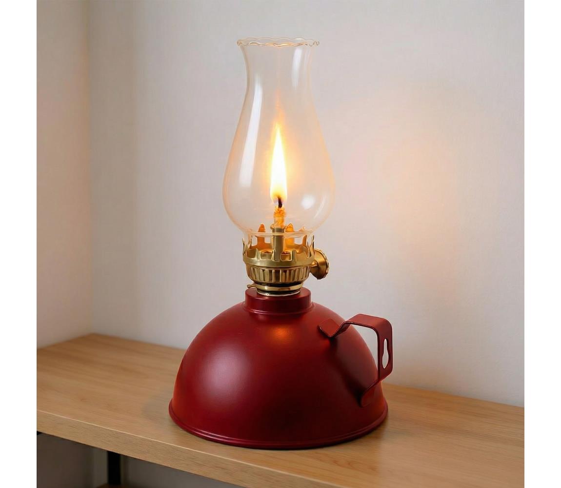 Brilagi - Petrolejová lampa MERLIN červená 8590828169376
