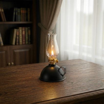 Brilagi - Petrolejová lampa MERLIN čierna
